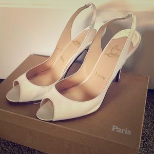 Christian Louboutin custom wedding heels